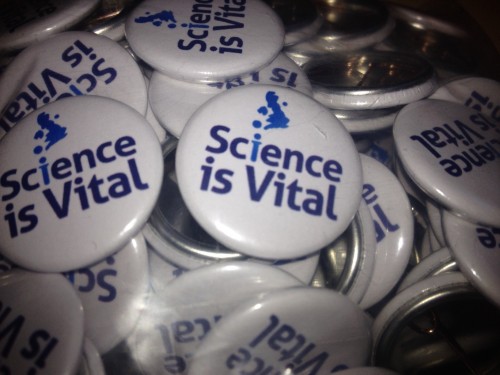 Science is Vital pin badges!