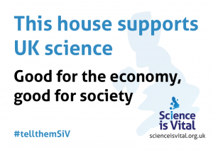 The Science is Vital election poster